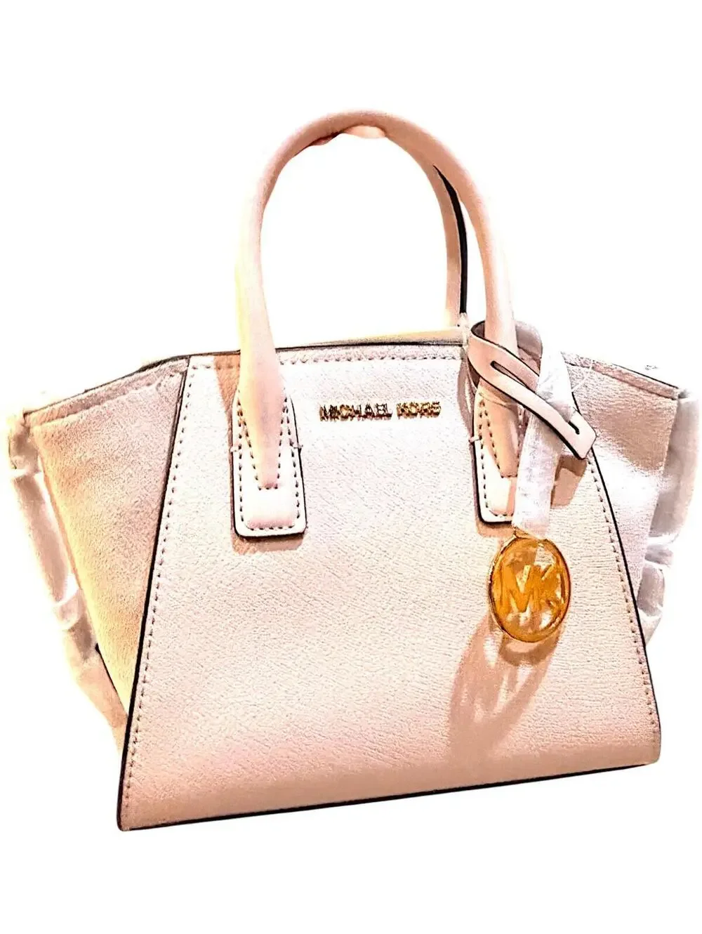 Michael Kors XS Avril Small Satchel Crossbody Handbag in Light Pink NWT
